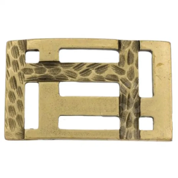 Design Gürtelschnalle Street Level Steps gold von Umjubelt