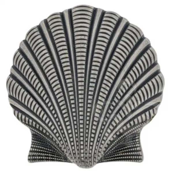 Design Gürtelschnalle Auster in Silber von Umjubelt