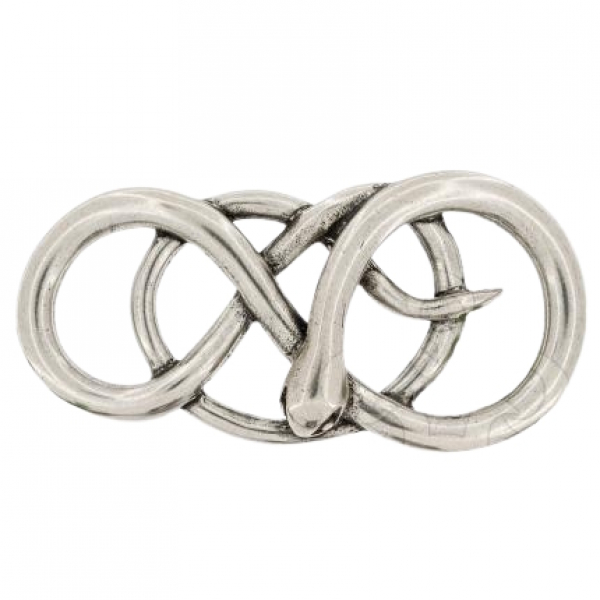 Design Belt Buckle Curly Snake silver by Umjubelt