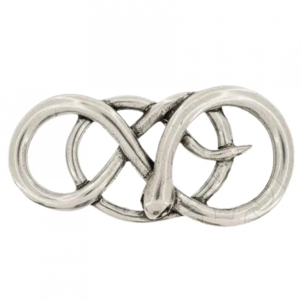 Design Belt Buckle Curly Snake silver by Umjubelt