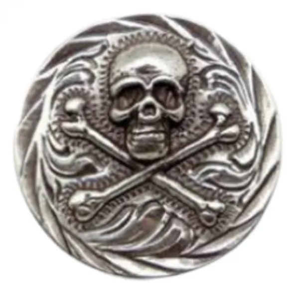 Decorative Rivet Skull with crossbones