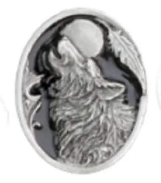 Anstecker Wolf