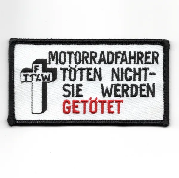 Patch Motorradfahrer töten nicht