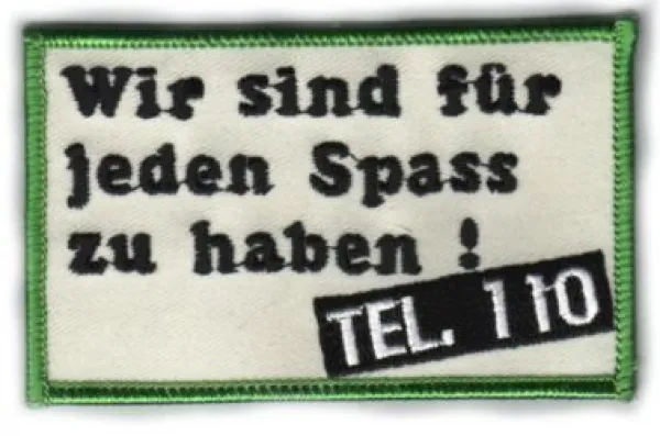 Patch Wir sind für jeden Spaß zu haben