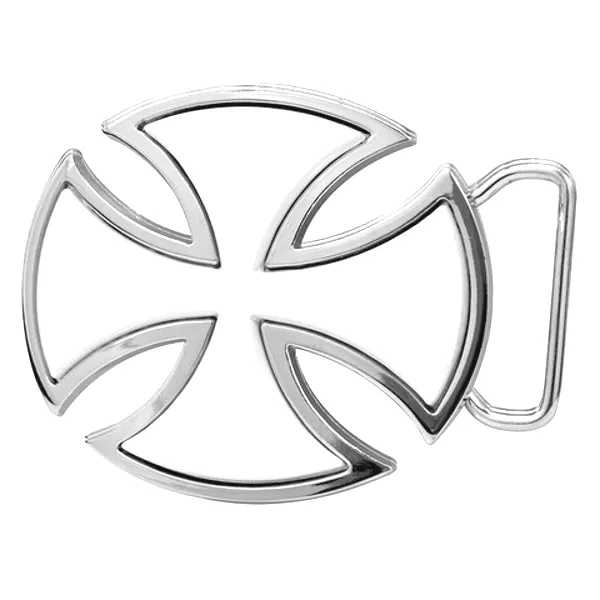 Belt Buckle Chopper Cross in white | Iron Cross