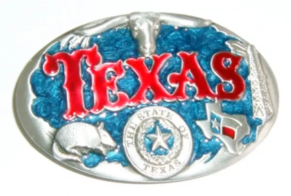 Belt Buckle State of Texas - oval