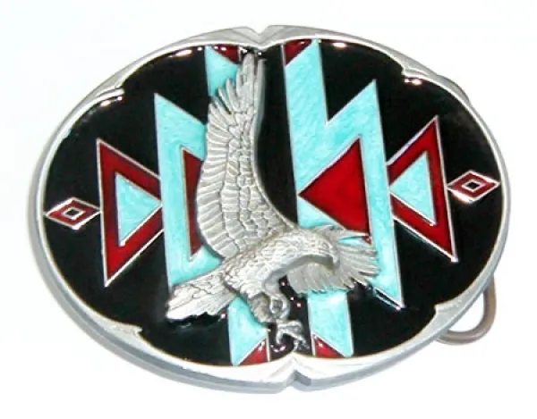 Belt Buckles Eagle + Indian Ornament