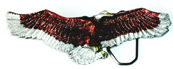 Belt Buckle Flying Eagle isolated