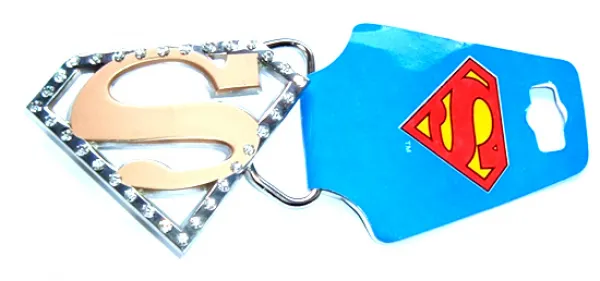 Gürtelschnalle Superman Strasssteine