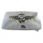 Design Belt Buckle Love, Faith, Hope - Made in Italy - frontview