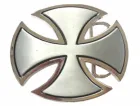 Belt Buckle Chopper Cross silver