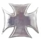 Gürtelschnalle Chopperkreuz in silber | Eisernes Kreuz, Zinnguss, nickelfrei, Farbe: silber, für Gürtel bis 40 mm Breite