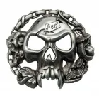 Buckle Skull with chain