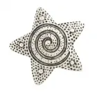 Design Belt Buckle Starfish silver from Umjubelt