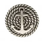 Design Belt Buckle Anchor Rope in silver by Umjubelt