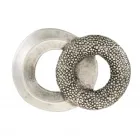 Design Gürtelschnalle Chain Ring Silber von Umjubelt