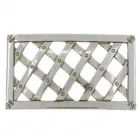 Design Belt Buckle Grating silver by Umjubelt