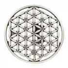 Design Gürtelschnalle Lebensblume silber von Umjubelt