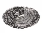 Design-Gürtelschnalle Peacock