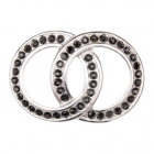 Design Gürtelschnalle Crystal Chain Black Stone von Umjubelt