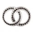 Design Belt Buckle Crystal Chain Black Stone by Umjubelt