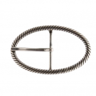 Design-Gürtelschnalle Cable Silber von Umjubelt