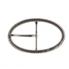 Design-Gürtelschnalle Cable Silber von Umjubelt