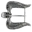 Design Halbschnalle Doppeladler Silber von Umjubelt