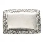 Design-Gürtelschnalle Ornament Silber von Umjubelt