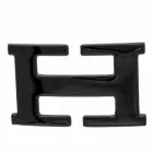 Design-Gürtelschnalle Smile Black Shining von Umjubelt