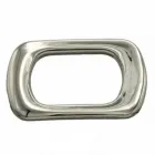 Design-Gürtelschnalle Ovalstyle Silber von Umjubelt