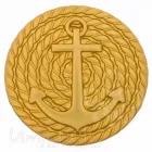 Design Gürtelschnalle Ankerseil in gold von Umjubelt