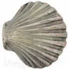 Design Gürtelschnalle Muschel groß silber creme von Umjubelt