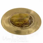 Design Belt Buckle Oval Stone gold Topaz from Umjubelt