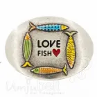 Design Gürtelschnalle Love Fish von Umjubelt