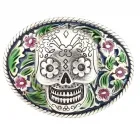 Design Gürtelschnalle Funky Skull von Umjubelt