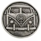 Design-Gürtelschnalle Peace Bulli Silber von Umjubelt