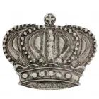 Design Gürtelschnalle Krone Silber von Umjubelt