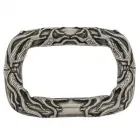 Design-Gürtelschnalle Ranky Silber von Umjubelt