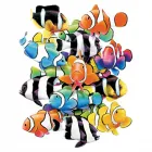 T-Shirt Clownfish Solartrans with color changing effect