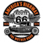 T-Shirt Route 66 Hot Rod