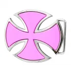 Belt Buckle Chopper Cross in pink | Iron Cross