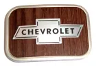Gürtelschnalle Chevrolet-Logo - Holz