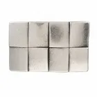 Chessboard Silver design belt buckle by Umjubelt